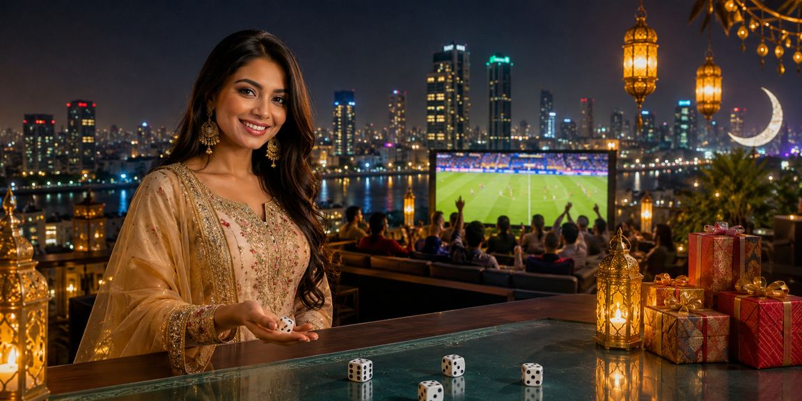 Enjoying kb8 dice games and betting entertainment in an Eid festival atmosphere in Dhaka